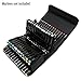 BTSKY Handy 80 Slots Carrying Lipstick Organizer Marker Case Holder for Copic Prismacolor Touch Spectrum Noir Paint Sharpie Markers (Black)
