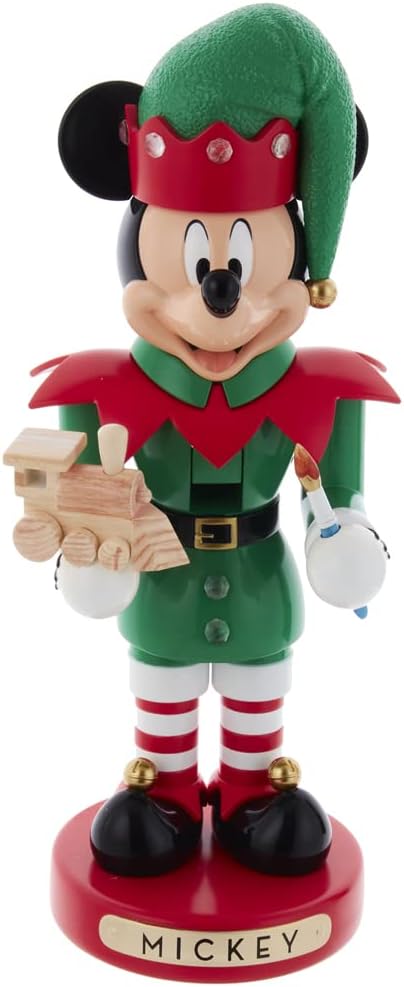 Nutcrackers - Disney Mickey The Elf Nutcracker, 10-Inch, Multi-Colored