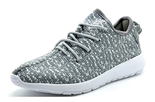 DREAM PAIRS 160431-W New Women's Lace Up Sport Light Weight Casual Fashion Sneaker Lovers Running Shoes GREY WHITE-SZ-6