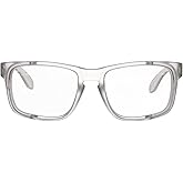 voltX 'Crystal' Full Lens Magnified Reading Safety Glasses, ANSI Z87.1+ & CE EN166F, (+2.0 Dioptre, Clear Lens) - Anti Fog Coated UV400 Lens