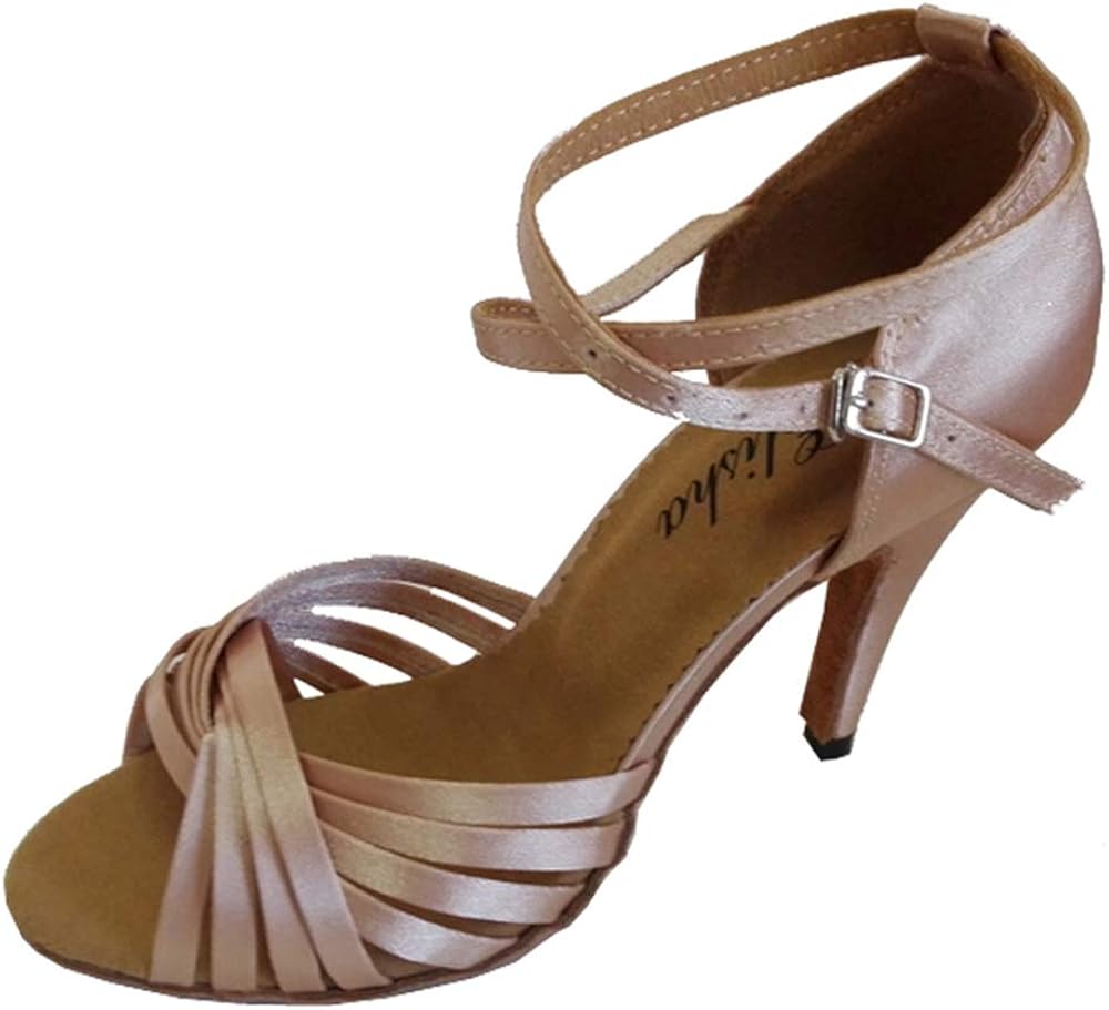 Elisha Dance 4 Inches Slim Heel Women's Latin Shoe Salsa Open Toe