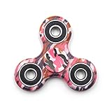 Yeahbeer Hand Fidget Spinner Toy Stress Reducer and Perfect For ADD, ADHD ,Finger Toy fidget work Ultra Fast Bearings (Camouflage red)