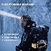 Headlamp, FightingGirl Brightest 12000 Lumen 5 LED Head lamp,USB Waterproof Headlight Flashlight with Zoomable Work Light, Head Lights for Camping Running Hiking