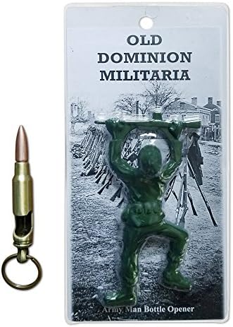 Bullet Keychain &amp; Army Man Bottle Opener Combo Pack