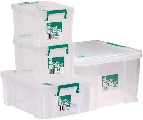 Storestack Caja de Almacenamiento, (48L) UK: Amazon.es: Hogar