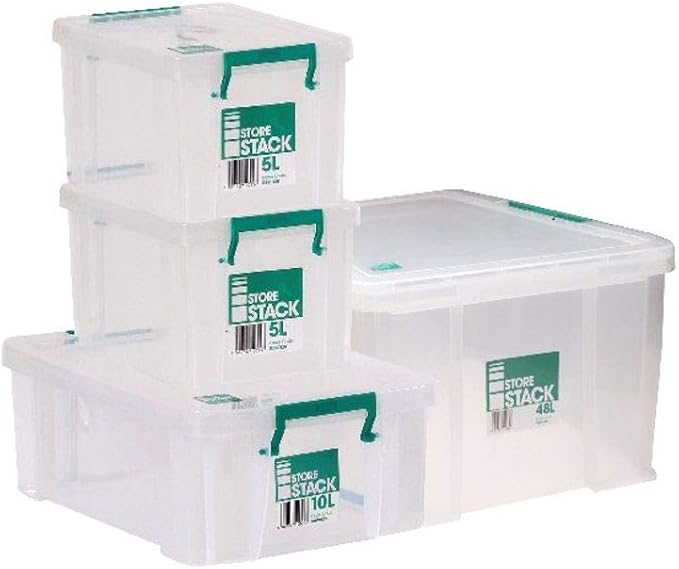 Storestack Caja de Almacenamiento, (48L) UK: Amazon.es: Hogar