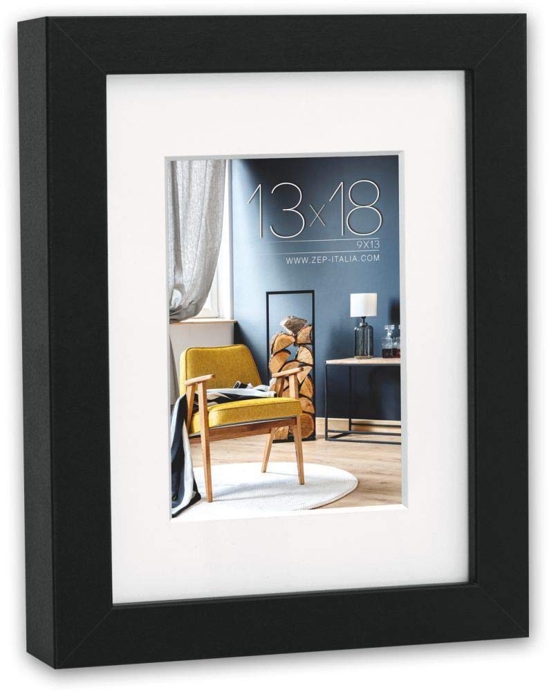 Zep V5920B Niki Wooden Frame, Black, Square