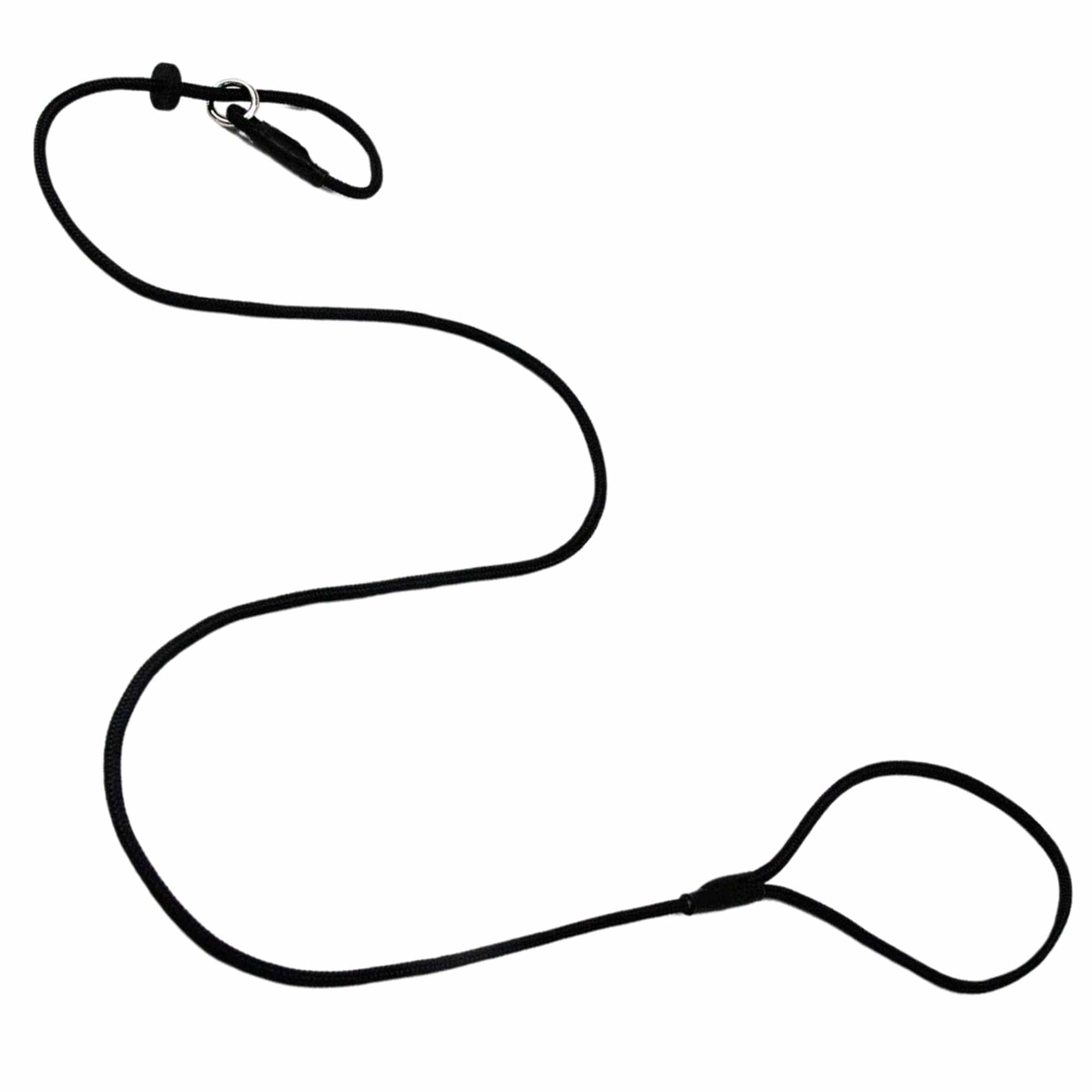 Signature Slip Lead - 1.25m Lightweight Training Lead for Dogs, No Collar or Harness Needed (Black)