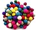 Feltfriend 100 Pieces Pure Wool Felt Balls, Wool Beads, Pom Poms, Garland, Diameter 20 mm / 0.78 Inch (Assorted Colors)