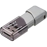 PNY 512GB Turbo Attache 3 USB 3.2 Flash Drive 100MB/s, Silver (Pack of 1)