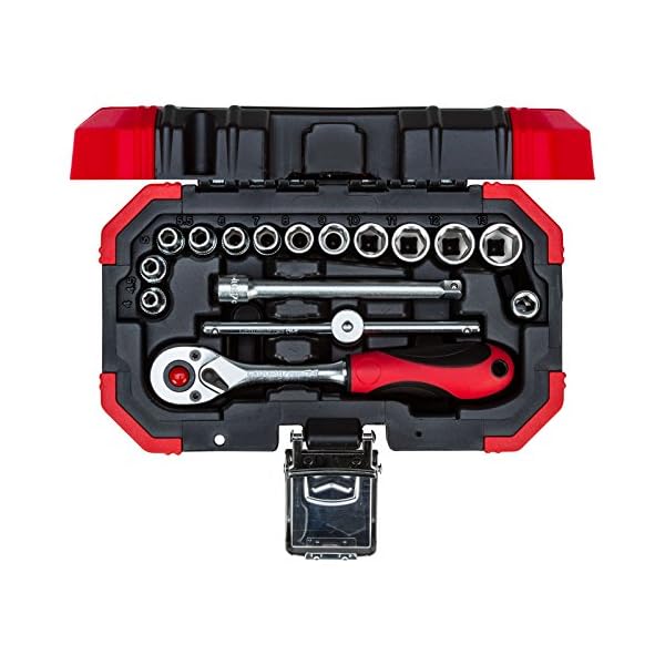 GEDORE red SteckschlÃ¼sselsatz, 16-teilig, Mit Umschaltknarre, Ratsche, SteckschlÃ¼ssel, 1/4"