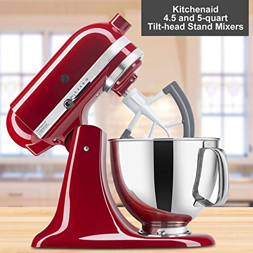 Tobepico 4.5/5 Quart Flex Edge Beater For KitchenAid TiltHead Stand