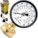 Flow Doctor Water Pressure Gauge Kit, All Purpose, 6 Parts Kit, 0 to 200 Psi, 0 to 14 Bars, Standard 3/4" Female Garden Hose Thread Plus 5 Adapters to Test in Multiple Locations Indoors and Outdoors