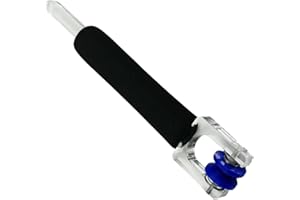 Fo-il Crimper Burnisher – Sponge PP 16x3cm | Hand Foiler For Stained Glass, Portable Glass Crimper With Ergonomic Aluminum De