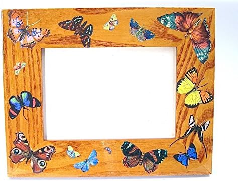 Decoupaged Butterfly Photo Frame.