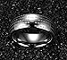 Fashion Month Men Women 8mm Silver Tungsten Carbide Chinese Heart Sutra Lasered Religious Ring Domed Design Comfort Fit