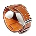 Apple Watch Band,MacTop 42mm Genuine Leather Apple Smart Watch Band Cuff Strap Design for Original 42mm iWatch Band Replacement with Adapter Metal Clasp for Apple Watch iWatch Models (brown)