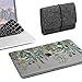 GMYLE MacBook Pro 13 inch Case 2018 2017 2016 Release A1989/A1706/A1708, Plastic Hard Shell, Fabric Storage Bag Travel Pouch, Keyboard Cover Compatible Newest Mac Pro 13 Inch – Floral Garden Set