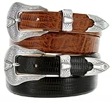 Belts.com Men's Silver Colorado Italian Calfskin Leather Designer Dress Belt