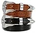 Belts.com Men's Silver Colorado Italian Calfskin Leather Designer Dress Belt