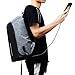 College Backpack, Business Laptop Backpack, Anti-theft Water Resistant Computer USB Charging Port, Lightweight Travel Bag Fit 15.6 Inch Laptops Tablets in Dark Indigo (Black)