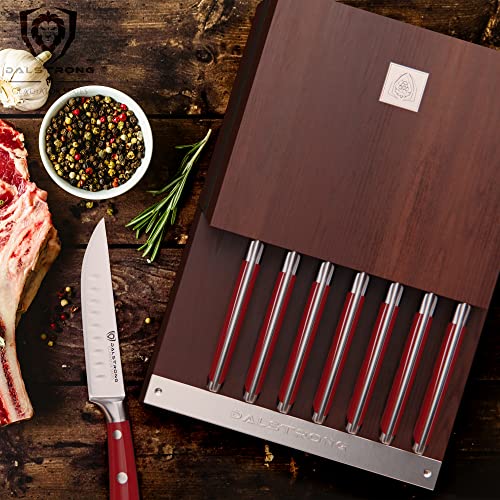 DALSTRONG Steak Knife Set with Modular Storage Block 5" Straight Edge