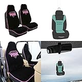 FH Group Summer Sale FB151102 Rhinestone Diamond Accessory Set High Back Bucket Pair Set Seat Covers- Fit Most Car, Truck, Suv, or Van