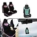 FH Group FB151102 Rhinestone Diamond Accessory Set High Back Bucket Pair Set Seat Covers w. Free Air Freshener- Fit Most Car, Truck, SUV, or Van