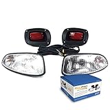 RecPro EZGO RXV GOLF CART HALOGEN LIGHT KIT w/LED TAIL LIGHT 2008-2015
