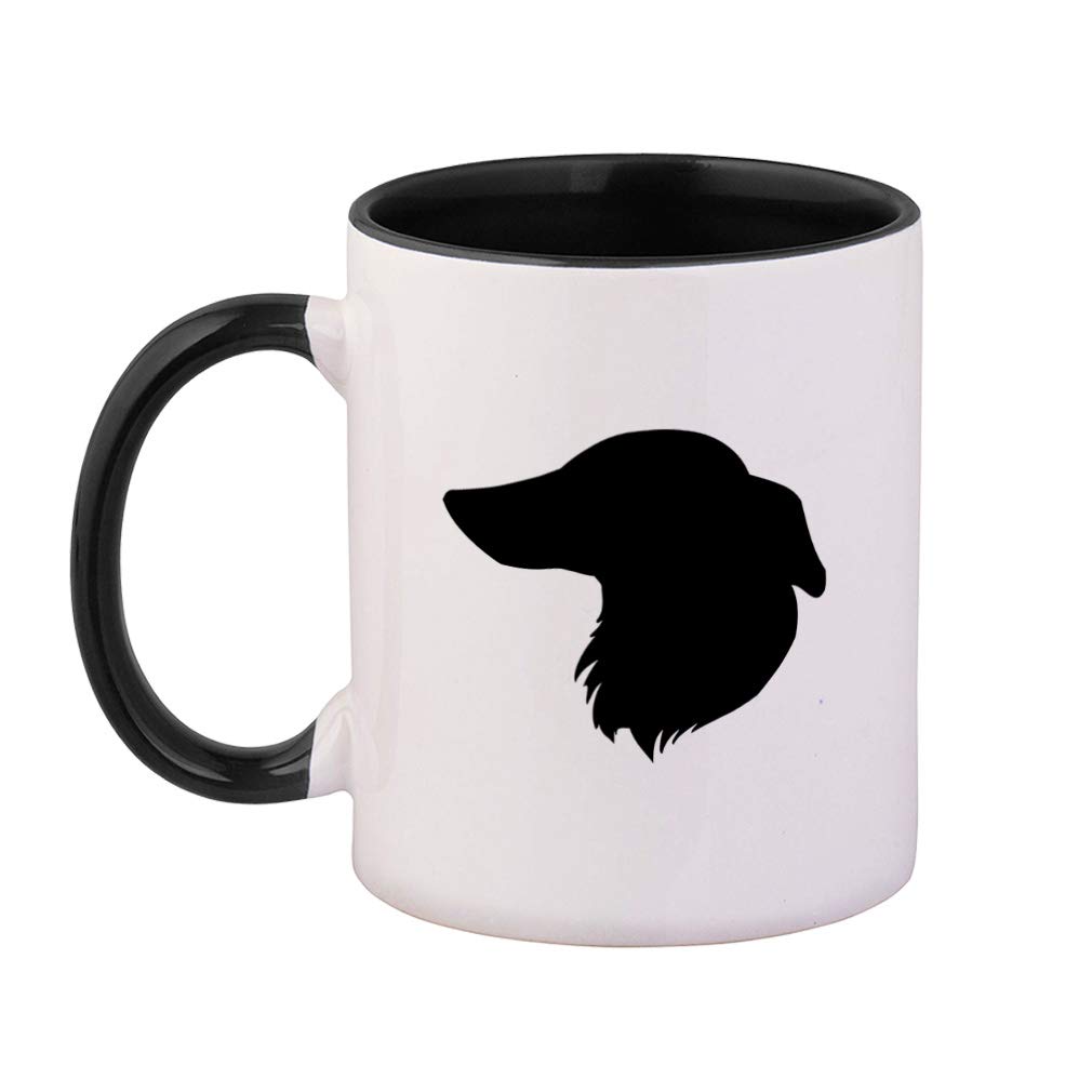 Amazon Com Style In Print Black Longhaired Whippet Silhouette