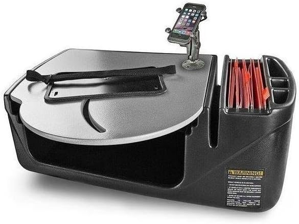 Amazon Com Autoexec Car Desk With Laptop Mount Supply Organizer Gray Automotive