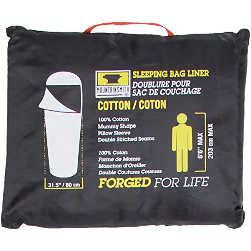 Mountainsmith Cotton Sleeping Bag Liner (Cotton Mummy), One Size