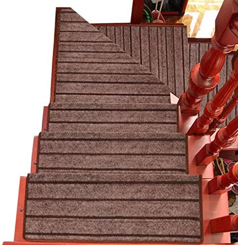 矩形 階段マットカーペット 階段の踏み板 滑り止め 自己接着 階段マット ステッププロテクター にとって C 階段 装飾 ホーム 15pcs24x100cm Color 上質 Size