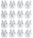 Holiday Joy® 8 Packs /16 Paacks Window Candle Holder Clamps with World's Strongest Suction Cups - Ideal for Christmas Celebration Candles (16pcs)