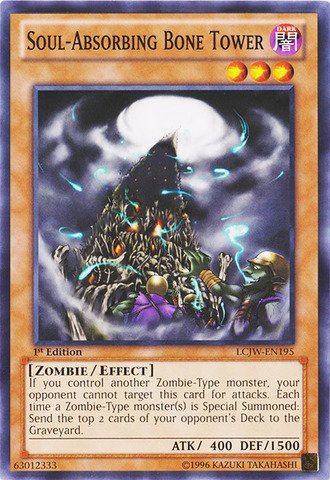 Yu-Gi-Oh! - Soul-Absorbing Bone Tower (LCJW-EN195) - Legendary Collection 4: Joey's World - 1st Edition - Common