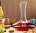 Superior Quality Wine Decanter | 100% Hand Blown Lead-Free Crystal Glass Wine Aerator | 1800ml Red Wine Carafe | Dishwasher Safe | Perfect Gift For Wine Lovers | With Cleaning Foam-Brush Bonus