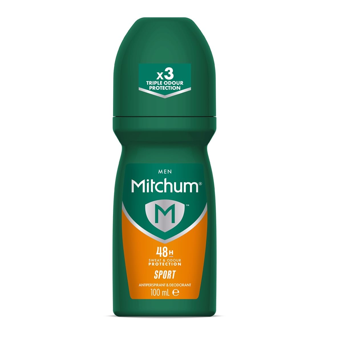 Mitchum Men 48HR Protection Roll-On Deodorant & Antiperspirant, Sport, 100ml