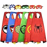 Easony Birthday Presents Gifts for 3-10 Year Old Boys, Cartoon Super Hero Satin Capes Dress up for Kids Party Favor Toys for 3-10 Year Old Boys ESUSCP06