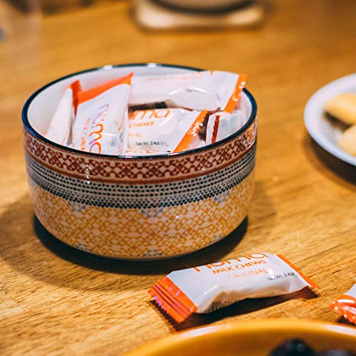Healthy Nougat Snacks Variety Pack, Low Calorie, Low Sugar, All-Natural, Chewy, Creamy, Gluten Free, 4g Protein, 3 Bags of 8 individually wrapped chews each of Creme, Chocolate Milk and Strawberry - Thumbnail 7