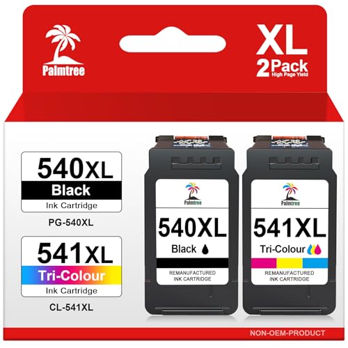Palmtree 540XL 541XL Kompatibel für Canon Druckerpatronen 540 541 XL
