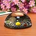 OwnMy Solar System Ball 3 Inch Half Crystal Glass Ball Sphere Decorative Art Paperweight - Best Gift and Home Decor (Black)