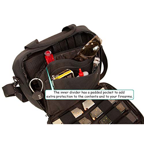 Pistol Case Range Bag for Handguns by FirstChoice 2 to 4 Gun Padded