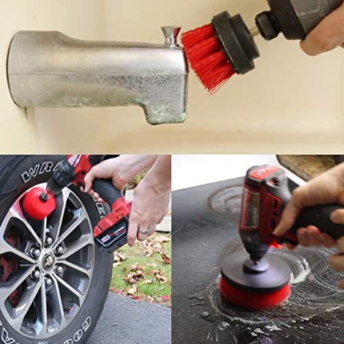 CLEANZOID Drill Brush Set Attachment Kit Pack of 3 All Purpose Power