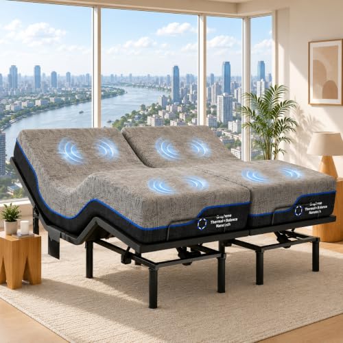 Marsail Split King Adjustable Bed