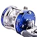 Isafish Baitcasting Reels Conventional Inshore and Offshore Saltwater and Freshwater Fishing Reels Baitcaster Blue Color