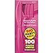 Amscan Bright Pink Big Party Pack Plastic Knives - Pack of 100