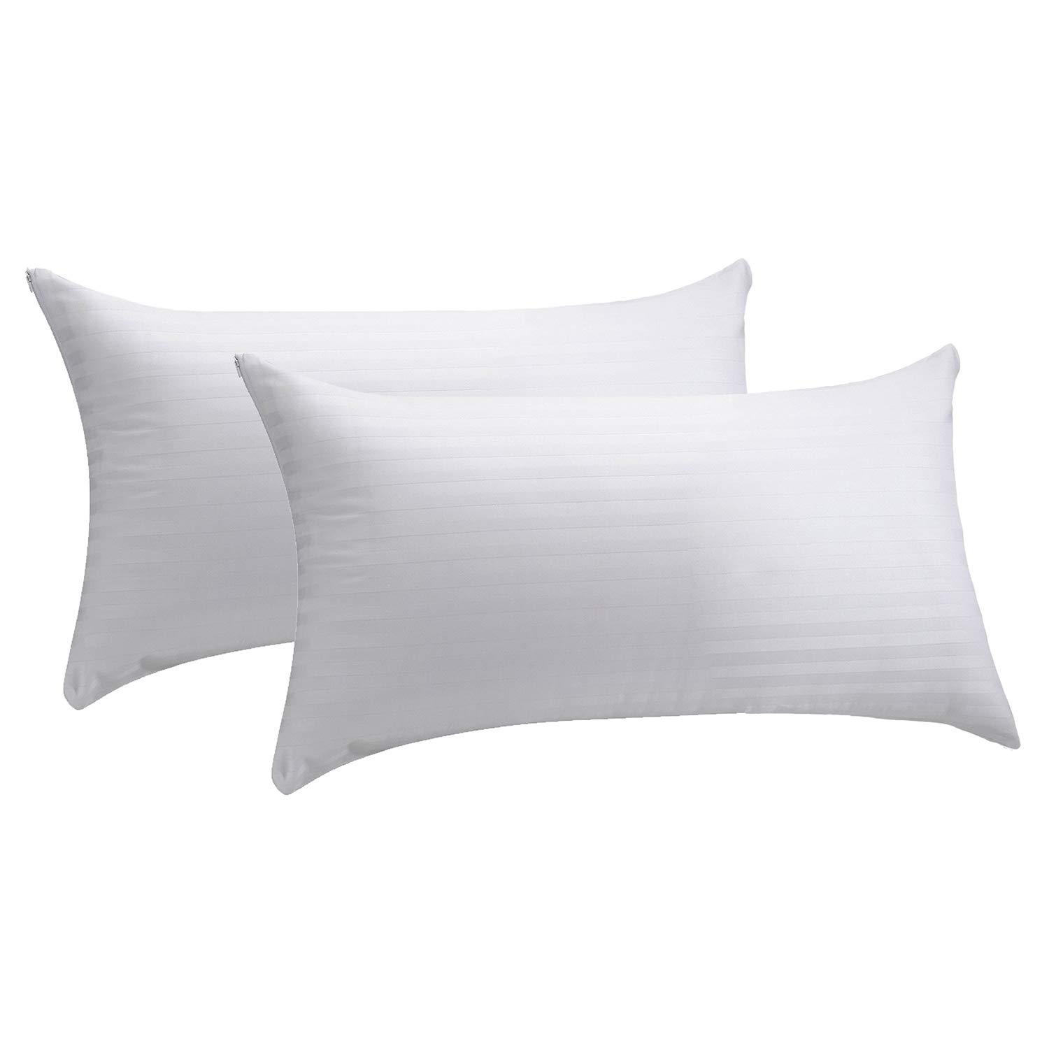 Pikolin Home - 2 x Tick Pillowcase, 100% Cotton White, 45x70cm