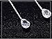 SLUYNZ Solid 925 Sterling Silver CZ Droplet Dangle Earrings Chain for Women Teen Girls Teardrop Dangling Earrings Tassel Sparkling CZ Studs Chain (A-Sterling Silver)