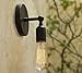 BOKT Perfectshow Minimalist 1-Light Wall Sconces Vintage Lodge Iron Rustic Retro Nostalgic Edison Lodge Lamp