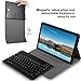 Luibor Samsung Galaxy Tab S4 10.5 Keyboard Case Front Prop Stand Case with Removable Wireless Keyboard  and Pencil Slot for Galaxy Tab S4 10.5 SM-T830 (Wi-Fi)   SM-T835 (4GLTE) Tablet (Black)